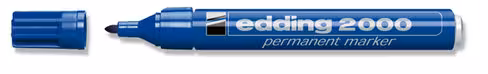 Marqueur permanent Edding 2000 - pointe ogive - bleu