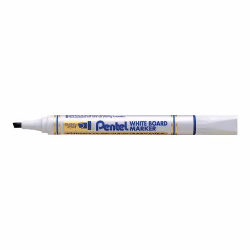 Marqueur pour tableau blanc Pentel MW86 - pointe biseautée - bleu