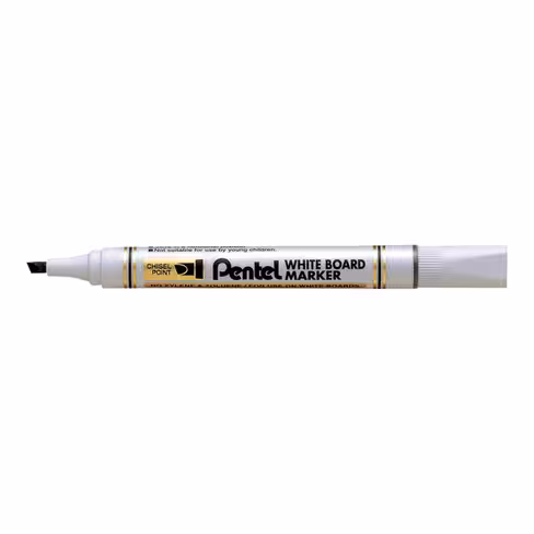 Marqueur pour tableau blanc Pentel MW86 - pointe biseautée - noir
