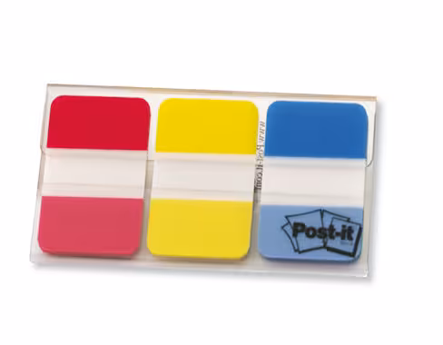 Marque-page Post-it - 25 x 38 mm - coloris assortis - lot de 3