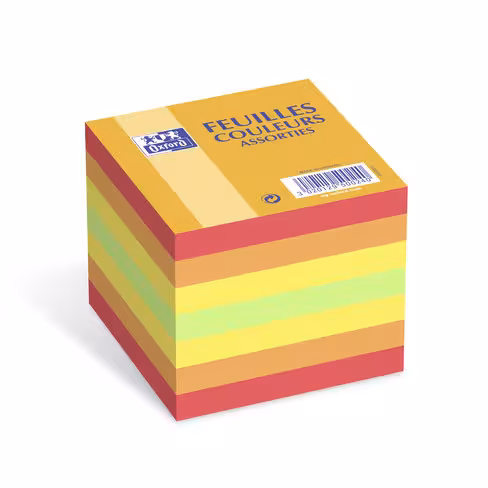 Bloc-notes Oxford - 9 x 9 cm - coloris assortis