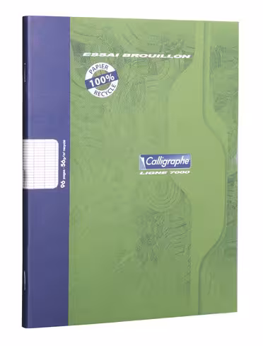 Cahier brouillon Calligraphe 17 x 22 cm - 96 pages 56 g réglure Seyès