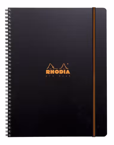 Cahier à spirale A4 Rhodiactive 22,5 x 29,7 cm - 160 pages quadrillé 5 x 5