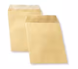 Pochette sans soufflet sans fenêtre C5 - 90 g - kraft - bande siliconée - lot de 500