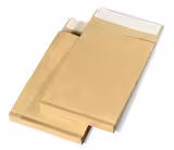 Pochette à soufflet sans fenêtre C4 - kraft - bande siliconée - lot de 250