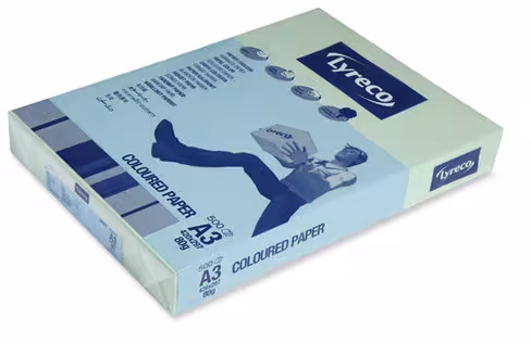 Papier couleur vert 80g A3 - ramette de 500 feuilles - lot de 3