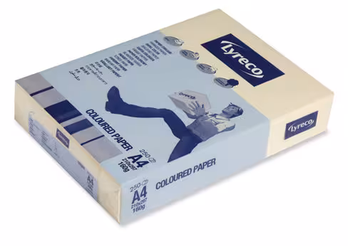 Ramette de 250 feuilles papier Lyreco - A4 - 160g - ivoire