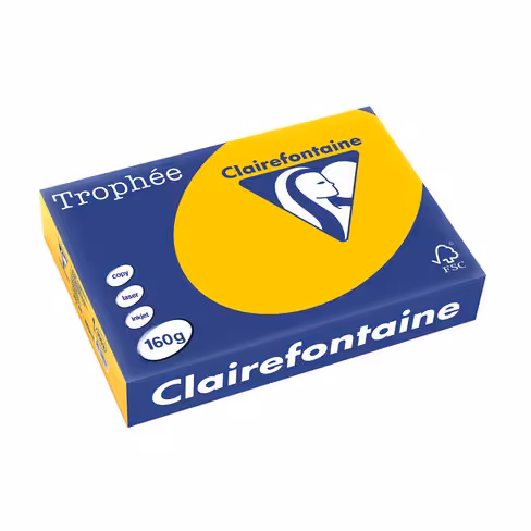 Papier couleur A4 160 g Clairefontaine Trophée - ramette 250 feuilles
