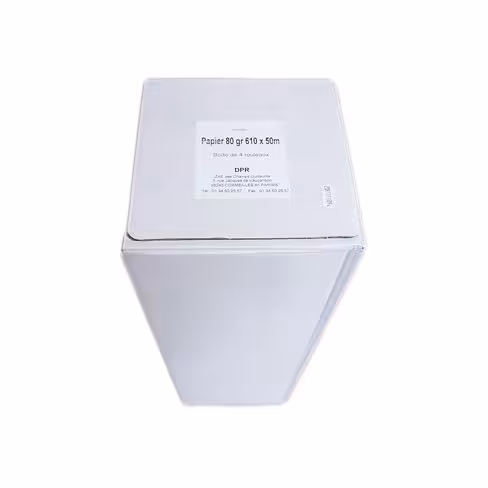 Bobine papier jet d'encre 80 g - 610 mm x 50 m