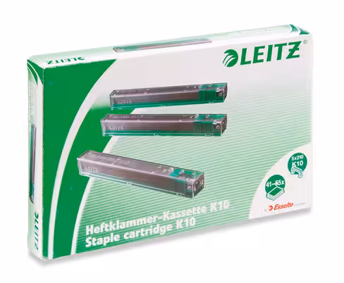 Agrafe K10 Leitz - capacité : 41/55 feuilles - lot de 5 cassettes de 210