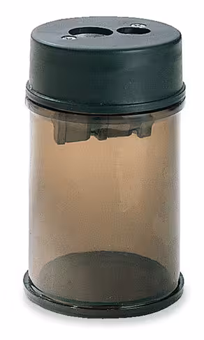 Taille-crayon 2 trous - avec réservoir - 3,7 cm x 6,2 cm