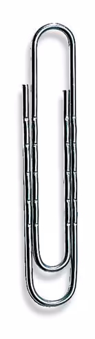 Trombone ondulé arrondi Lyreco - 77 mm - lot de 100