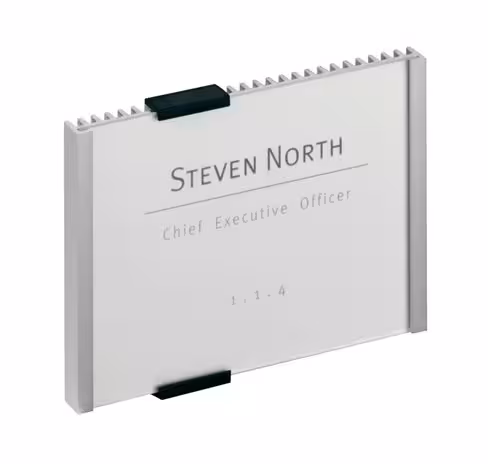 Plaque de porte Info Sign - 14,9 x 10,5 cm - aluminium