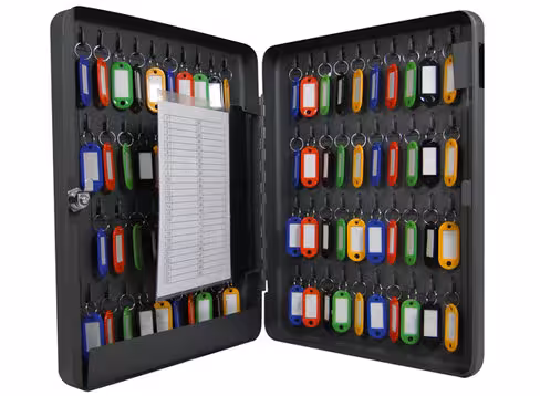 Armoire à clés métallique Pavo - capacité 80 clés - 28 x 37 x 6 cm - 2,1 kg