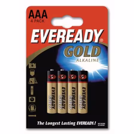 Pile Eveready Gold AAA/LR03 - lot de 4