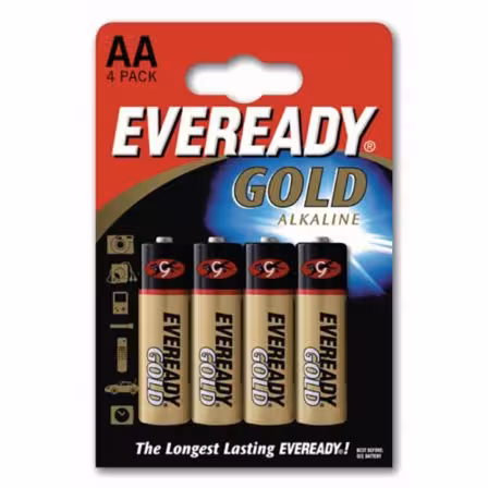 Pile Eveready Gold AA/LR6 - lot de 4