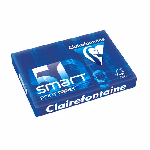 Papier blanc A4 50 g Smartprint Clairefontaine - ramette de 500 feuilles