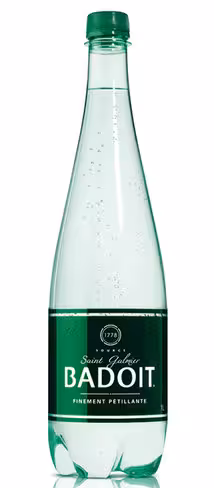 Eau pétillante Badoit Verte - 6 bouteilles de 1 l