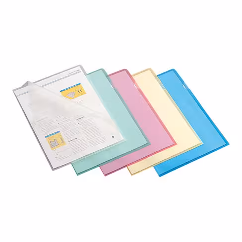 Chemises coins polypropylène 11/100eme - Lyreco incolore - lot de 100