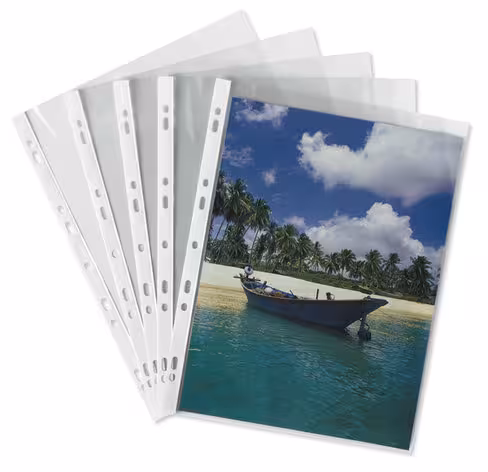 Pochettes perforées haute résistance Elba PVC - 8/100eme - lot de 100