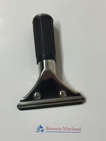 Poignée inox pour raclette à vitre