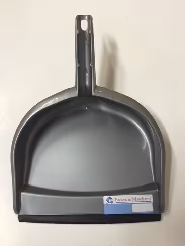 Pelle poussiere plastique - bord caoutchouc - à l'unité