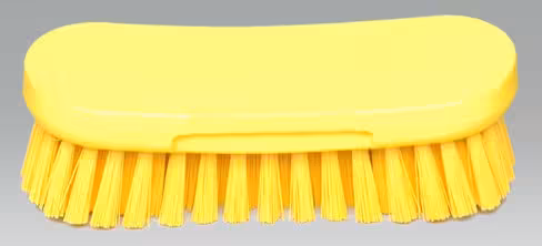 Brosse à main alimentaire jaune - à l'unité