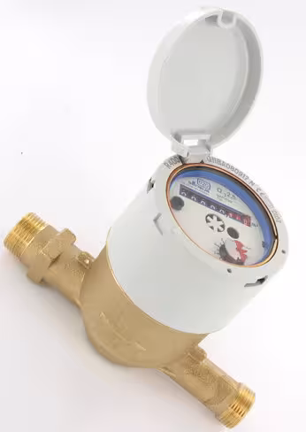 Compteur volumétrique à piston rotatif 620 - DN20 - l. 190 mm - R315 - corps laiton cadran verre - lot de 6