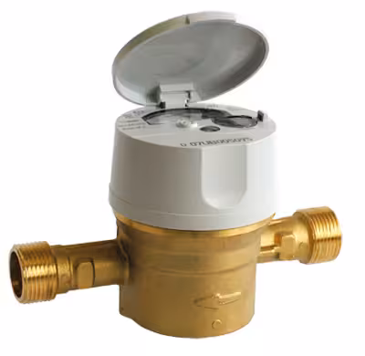 Compteur d'eau vitesse Flodis - DN20 - l.190 - R160 - corps laiton cadran plastique - lot de 5