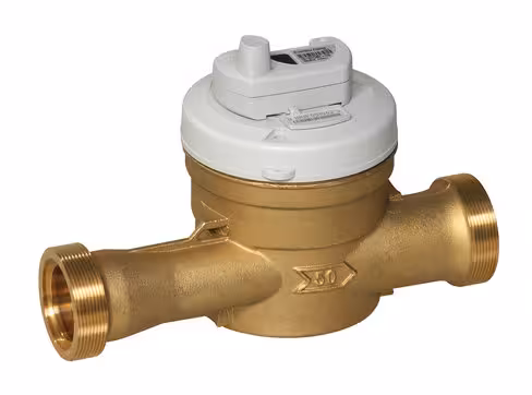 Compteur d'eau industriel Flostar - radio Everblu - DN50 - fileté - l.300 - R250 - corps laiton cadran verre