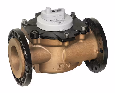 Compteur d'eau industriel Flostar M 100 - radio Everblu - DN 100 - l.350 mm - R400 - corps laiton - cadran verre