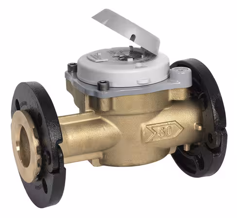 Compteur d'eau industriel Flostar M 50 - DN50 - bride fixe - l.300 mm - R250 - corps laiton- cadran verre