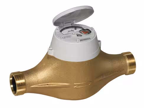 Compteur volumétrique Aquadis DN30 - l. 260 mm - R160 - corps laiton cadran verre