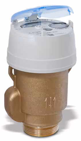Compteur volumétrique coaxial Aquadis Plus DN 15 - R315 - corps laiton cadran verre - lot de 10