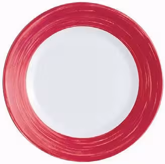 Assiette plate Brush cherry Ø 19,5 cm - lot de 6
