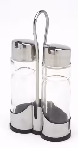 Ménagère huile et vinaigre - corps en verre