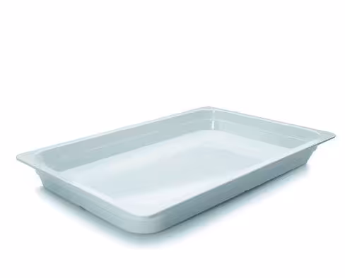 Bac gastronorme mélamine GN 1/1 - profondeur 100 mm - blanc