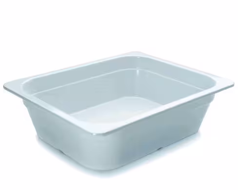 Bac gastronorme mélamine GN 1/2 - profondeur 100 mm - blanc