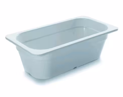 Bac gastronorme mélamine GN 1/3 - profondeur 100 mm - blanc