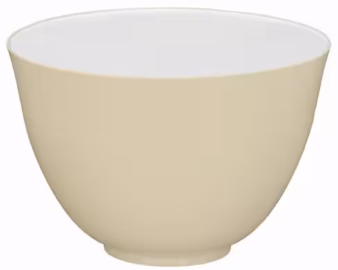 Saladier rond mélamine Vestah Ø 25 cm - beige/lumière - lot de 4