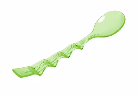 Cuillère copolyester - vert - lot de 12