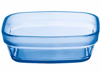 Ravier carré copolyester 25 cl - bleu - lot de 6