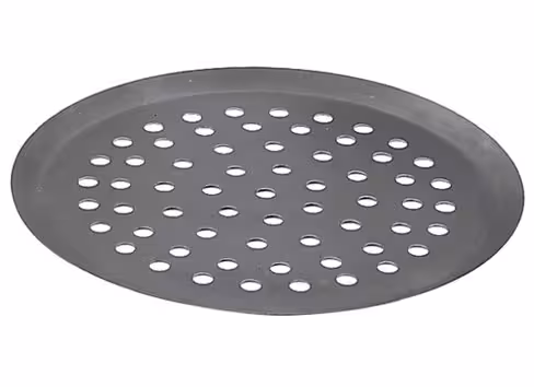 Plaque tourtière perforée - Ø 28 cm - tôle bleue
