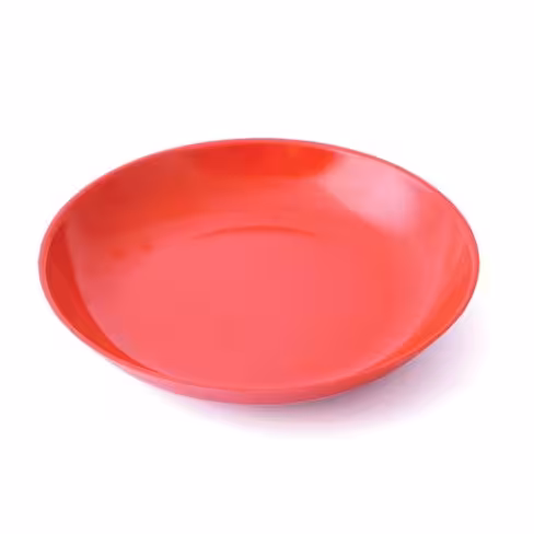 Assiette creuse mélamine Ø 20,5 cm - rouge - lot de 10