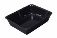 Bac gastronorme mélamine GN 1/2 - profondeur 100 mm - noir