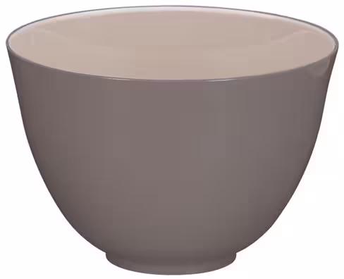 Saladier rond mélamine Vestah Ø 25 cm - brun/peau - lot de 6