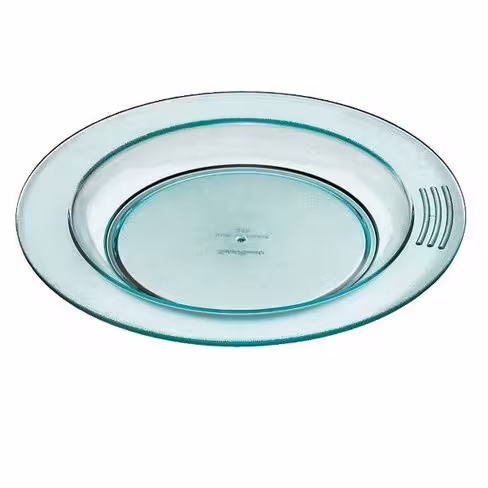 Assiette plate demi-creuse copolyester Ø 18 cm - vert - lot de 6
