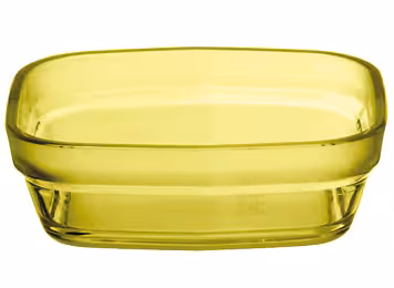 Ravier carré empilable 9,7 x 9,7 cm - jaune - lot de 6