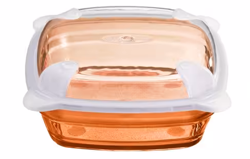 Ravier carré empilable 9,7 x 9,7 cm - orange - lot de 6