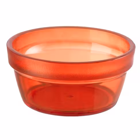 Ramequin rond empilable copolyester 16 cl - orange - lot de 6